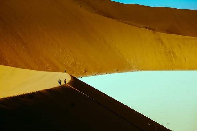 sossusvlei sand dunes in namibia