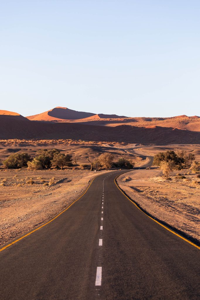 Road in Namibia | Photo credits: Moving Lens